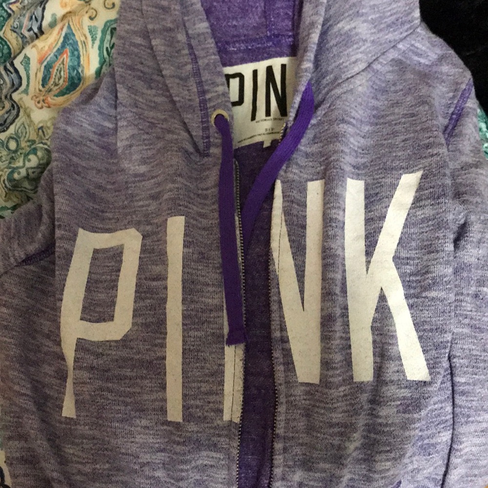 DONATED FINAL PROCE DROP—VS PINK ZIP UP